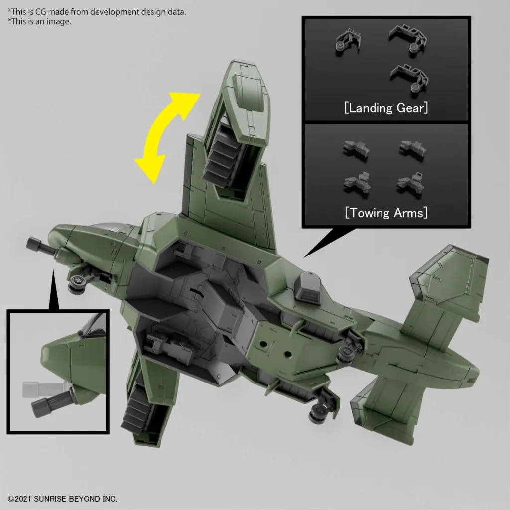 GUNDAM - HG 1/72 V-33 Stork Carrier - Model Kit